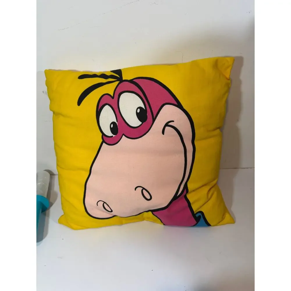 Vintage Hanna-Barbera The Flintstones Pillow dino throw pillow
